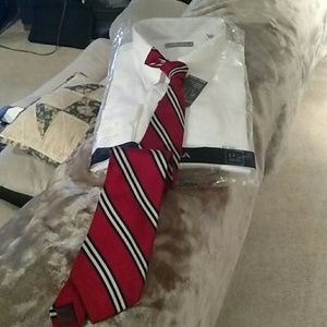 Red, White & Blue Striped Tie